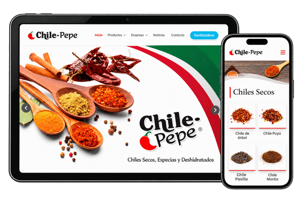 Diseño de página web Chile Pepe