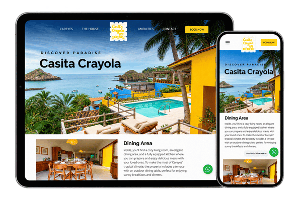 Diseño de página web House in Careyes