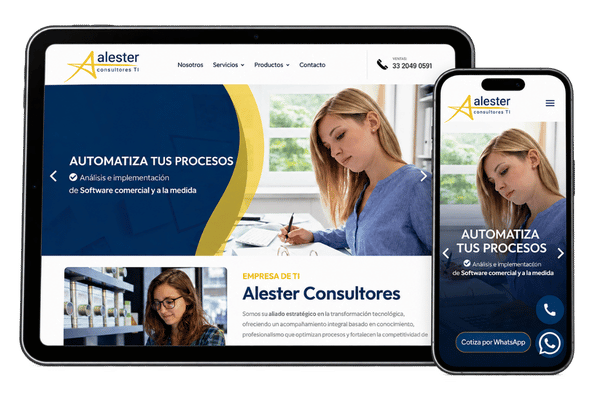 Diseño de página web Alester Consultores
