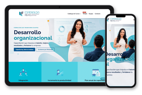 Diseño de página web Capacitación para Empresas