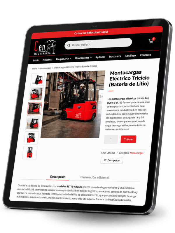Ejemplo de catálogo digital desarrollado por AVSYS